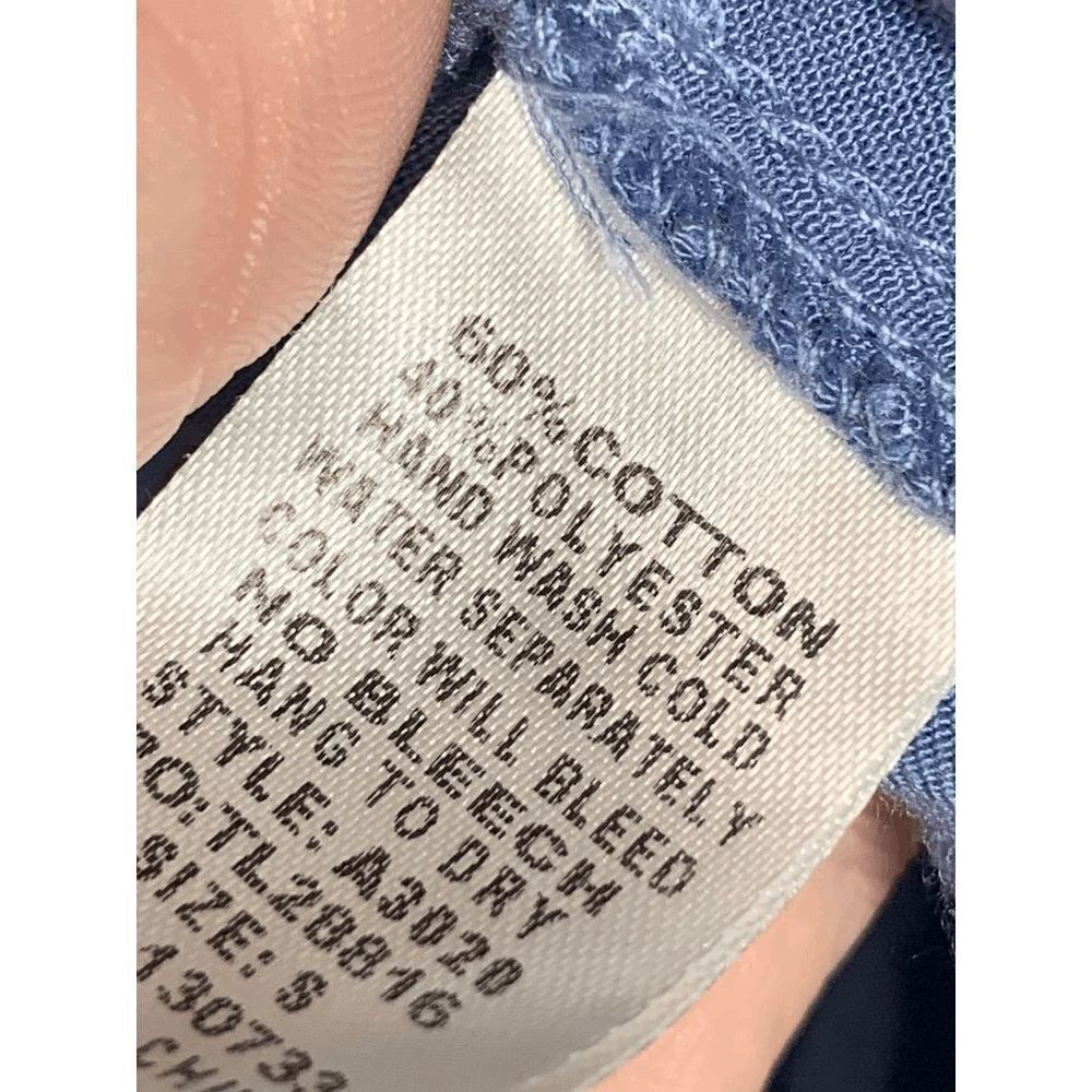 Umgee Dusty Blue Embroidered Peasant Blouse - Picture 4 of 8